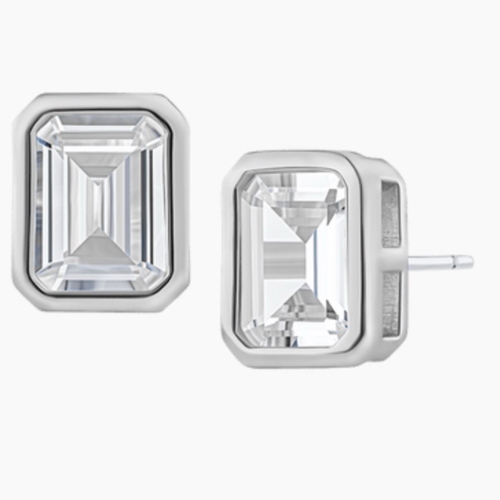 Silver CZ Kenneth Jay Lane Earrings - NWT